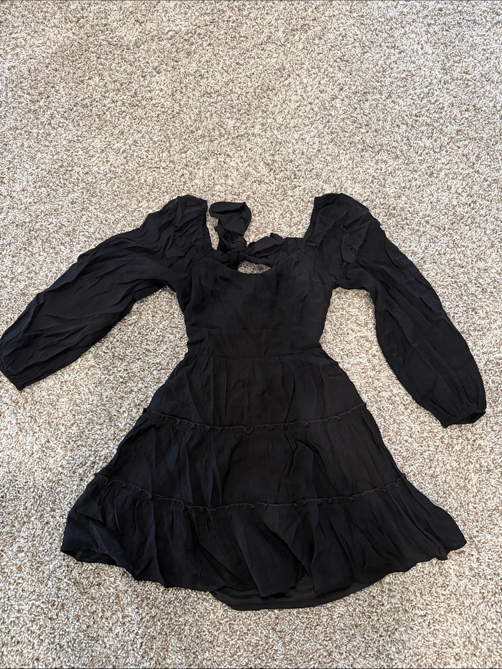 NEVER WORN! Altar’d State Bow Dress Black